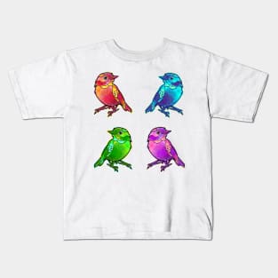 cute birds sticker pack collection Kids T-Shirt